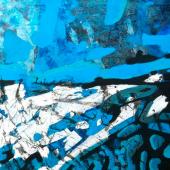Costa Azul, 2012 / Acrílico sobre lienzo / 50 x 50 cm